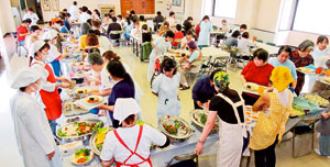 入院中の食事 バイキング形式